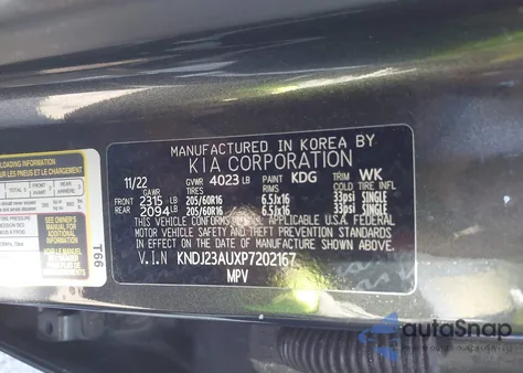 2023 Kia Soul Lx from USA, damaged, VIN KNDJ23AUXP7202167